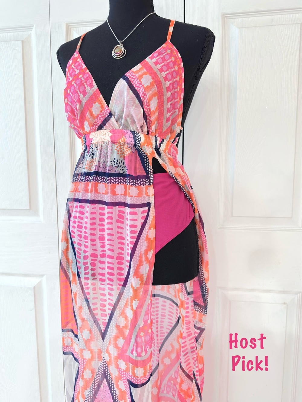 SWIMSUIT COVER UP ~ Women’s Bright and Colorful Sheer Cover Up